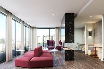 Resident social lounge